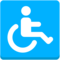 Wheelchair Symbol emoji on Mozilla